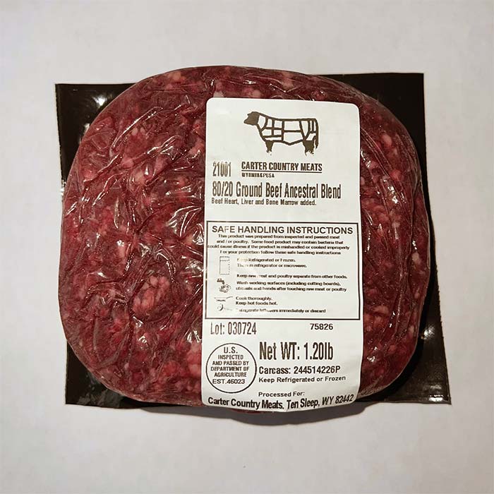 Carter Country Meats ancestral burger blend grass-fed (view 2)