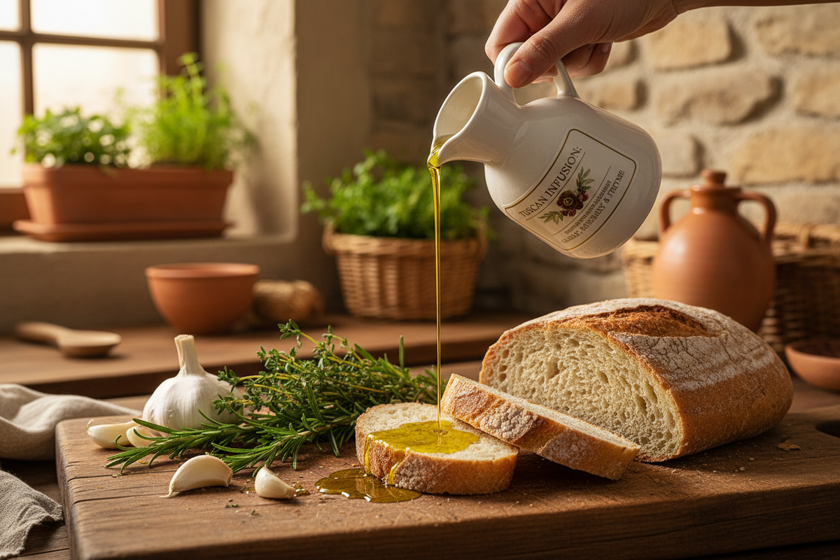 Fused Olive Oil – Tuscan Blend - Garilc, Rosemary,Thyme