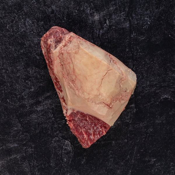Coulotte cut of beef on slab